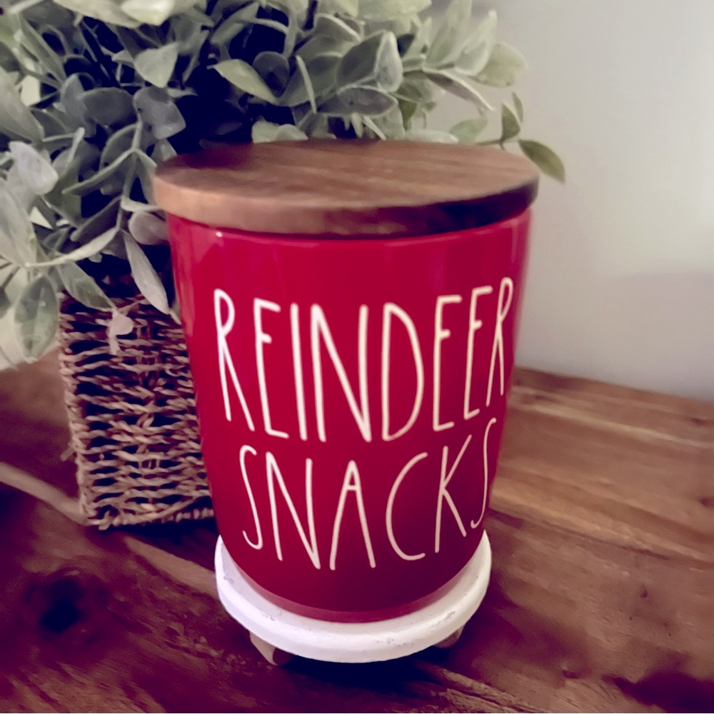 Rae Dunn Reindeer Snacks Cellar